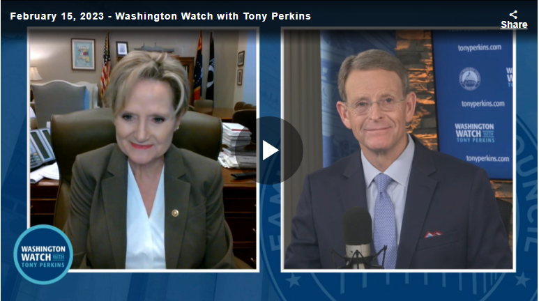 Washington Watch With Tony Perkins Senator Cindy Hyde Smith   021523 Washington Watch Tony Perkins 